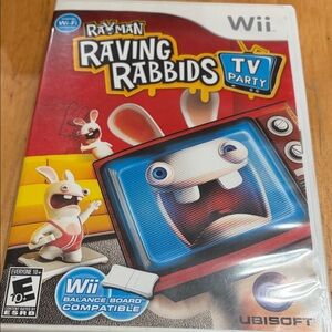 🖤Nintendo Wii Rayman Raving Rabbids TV Party Game🖤